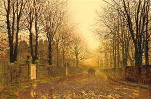 Autumn Evening by John Atkinson Grimshaw