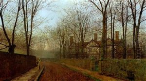 An Autumn Morning by John Atkinson Grimshaw