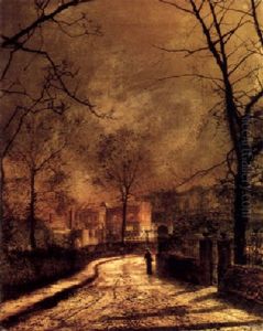 Autumn Scene, Leeds by John Atkinson Grimshaw