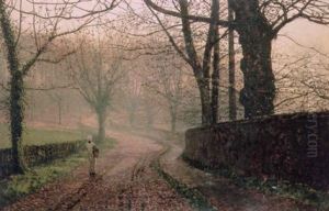 Stapleton Park, Near Ponterfract by John Atkinson Grimshaw