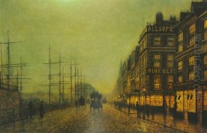 Rainy Evening, Liverpool by John Atkinson Grimshaw
