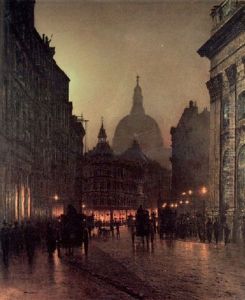 Cornhill by John Atkinson Grimshaw