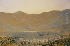 Sun-dip - The Home Of The Heron by John Atkinson Grimshaw