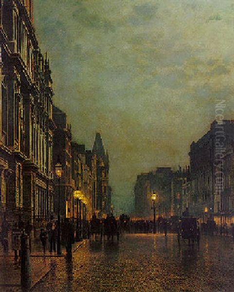 Piccadilly At Night - view 1
