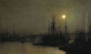 Night Toil, Billingsgate Wharf by John Atkinson Grimshaw