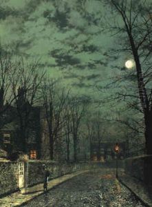 Wet Country Road by John Atkinson Grimshaw