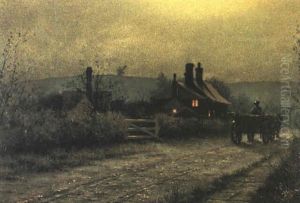 A Country Road, Near Leeds by John Atkinson Grimshaw