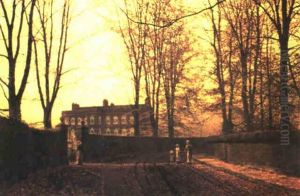 The Lane In Autumn by John Atkinson Grimshaw