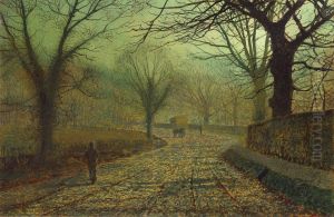 Stapleton Park, Near Pontefract by John Atkinson Grimshaw