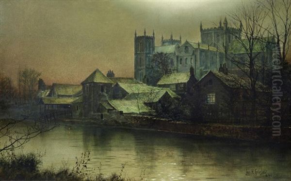 Ripon Minster Beside The River Swale - view 1