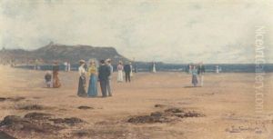 Scarborough Sands by Louis H. Grimshaw