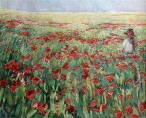 Boy In A Poppy Field by Georges Griois