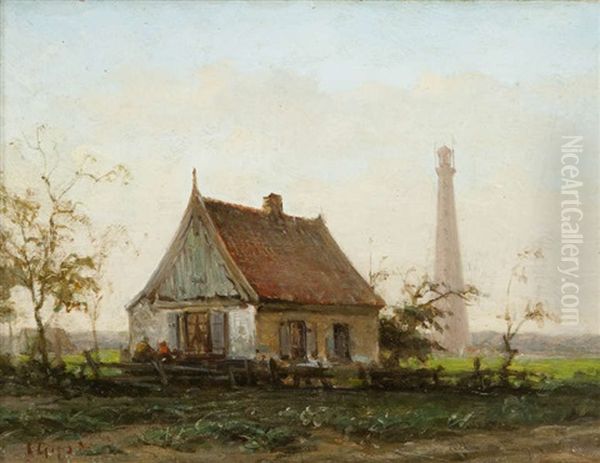 Landschap Met Hoeve En Vuurtoren - view 1