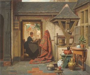 A Woman At A Loom