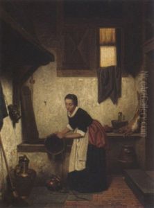 A Woman In An Interior A Woman In An Interior