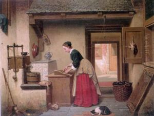In The Pantry by Charles Joseph Grips