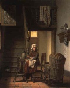 Het Spinstertje Bij De Wieg