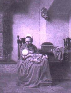 Feeding Time For The Baby by Charles Joseph Grips