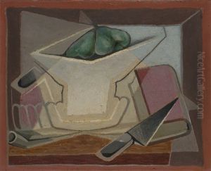 Compotier Et Livre by Juan Gris