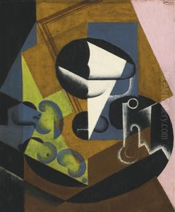 Compotier Et Fruits Sur Un Gueridon by Juan Gris