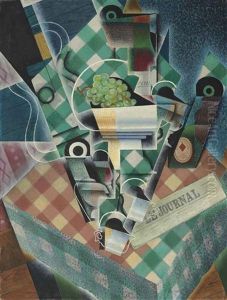 Nature Morte A La Nappe A Carreaux by Juan Gris