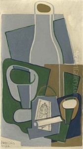 Pipe Et Paquet De Tabac by Juan Gris