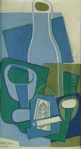 Pipe Et Paquet De Tabac by Juan Gris