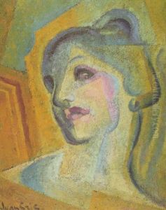 Tete De Femme by Juan Gris