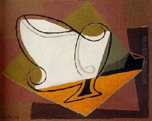 Bol, Verre Et Pipe by Juan Gris