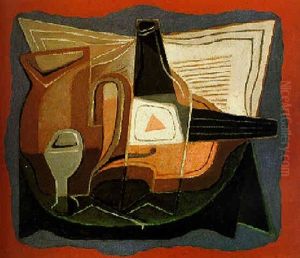 La Bouteille De Bass by Juan Gris