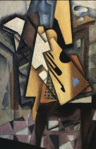 Guitare Sur Une Chaise by Juan Gris