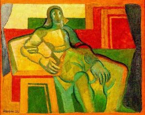 Arlequin Assis by Juan Gris