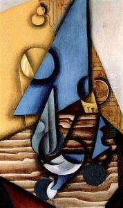 Verres Sur Une Table by Juan Gris