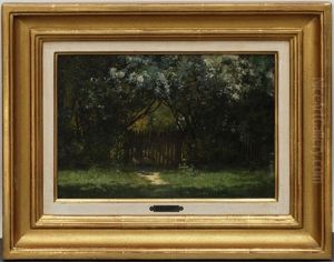 Jardin Au Printemps by Francois Adolphe Grison