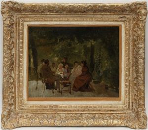 La Conversation by Francois Adolphe Grison