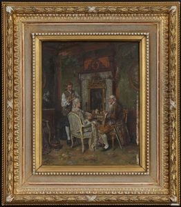 Scene D'interieur by Francois Adolphe Grison