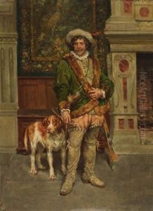 Edelmann Mit Gewehr Und Jagdhund by Francois Adolphe Grison