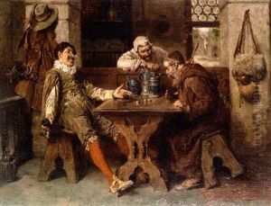 In Der Schenke by Francois Adolphe Grison