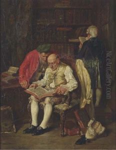 Les Recherches (+ The Art Patron; 2 Works) by Francois Adolphe Grison