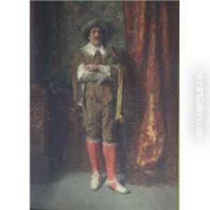 Cavalier Of The Time Of Louis Xiii by Francois Adolphe Grison