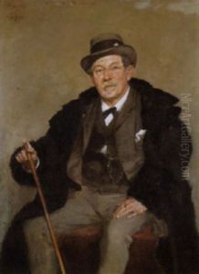 Selbstportrat by Francois Adolphe Grison