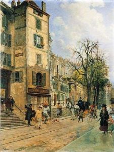 Rue De La Corraterie, Geneva by Francois Adolphe Grison