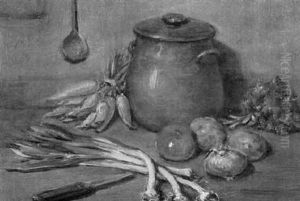 Kleines Kuchenstilleben by Francois Adolphe Grison