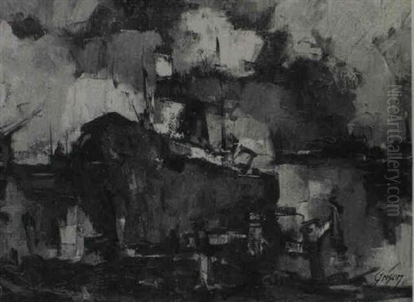 Ship At Anchor - view 1
