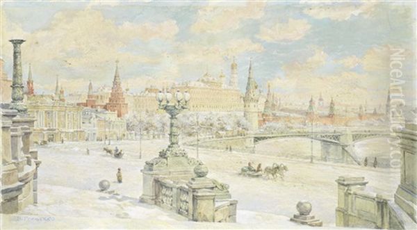 View Of The Kremlin In Winter - view 1