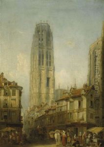 Tour De Beurre, Rouen Cathedral (from The Place De La Calendre)