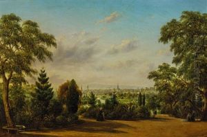 Melbourne From The Botanical Gardens by Henry C. Gritten