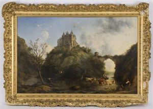 Rural Scene With Castle In The Background