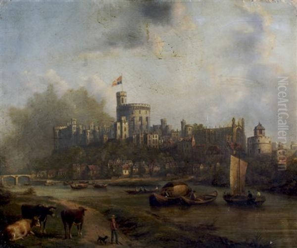 Windsor Castle Flying The Queen's Flag - view 1
