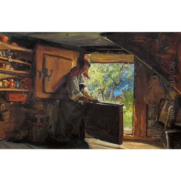 Interieur Mit Bauerin - view 1